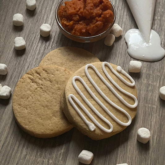 Pumpkin Spice No Spread Cookie Recipe with Marshmallow Royal Icing